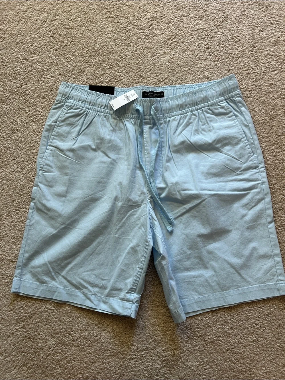 NWT Banana Republic Light Blue Deck Shorts MENS MED